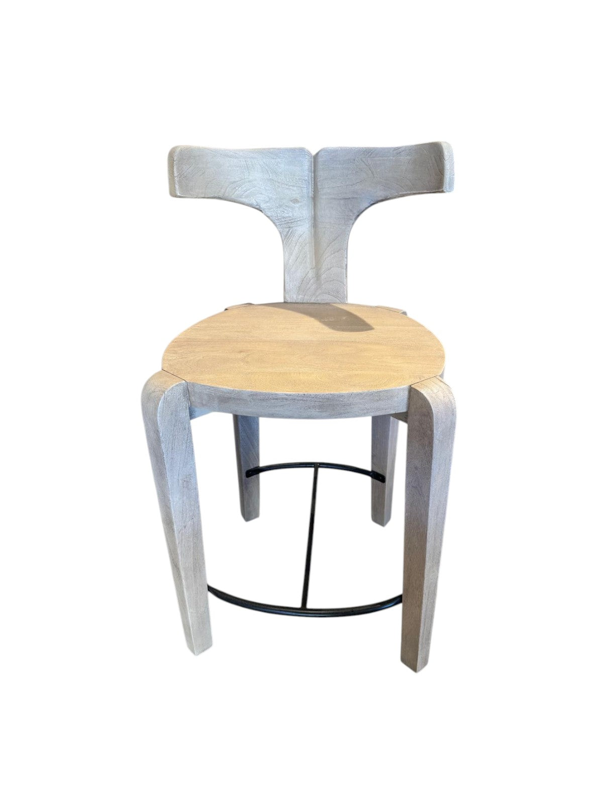 Silla Bar/Alta Madera Mod. Arena Fishtail Counter - Vintage