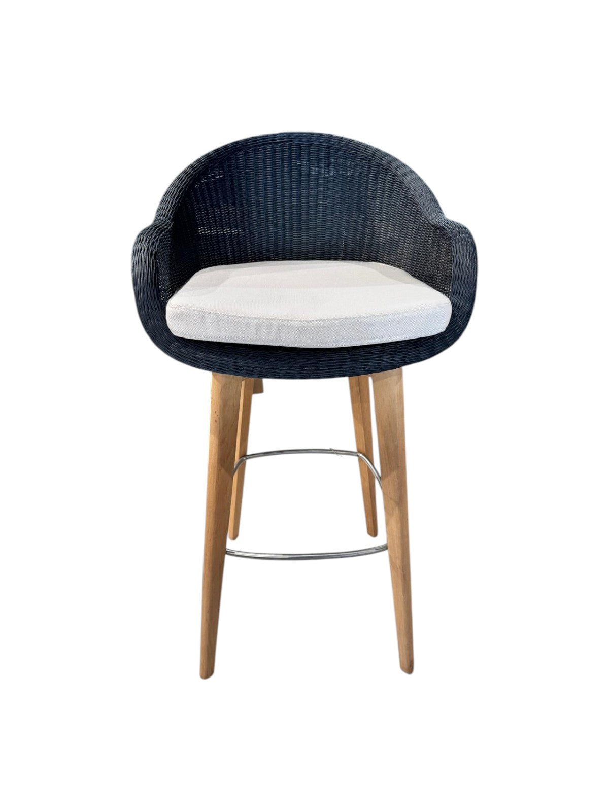 Silla Edgar Bar/Alta con Pata de Madera