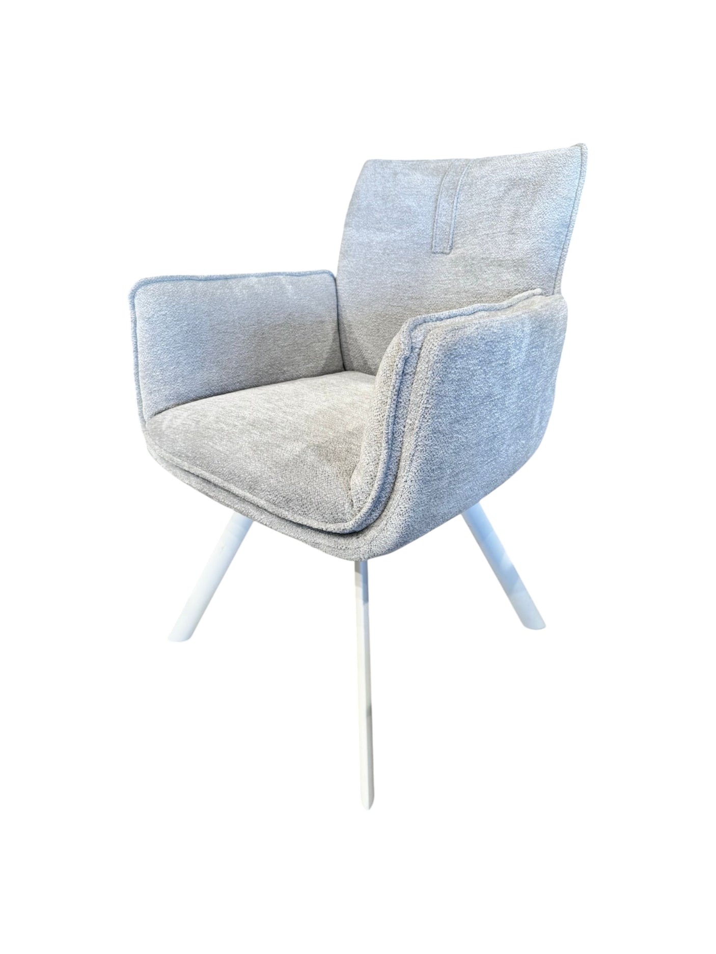 Silla Comedor Giratoria Perla/Blanco Mod. Perla