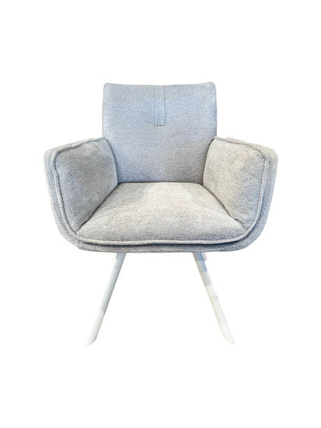 Silla Comedor Giratoria Perla/Blanco Mod. Perla