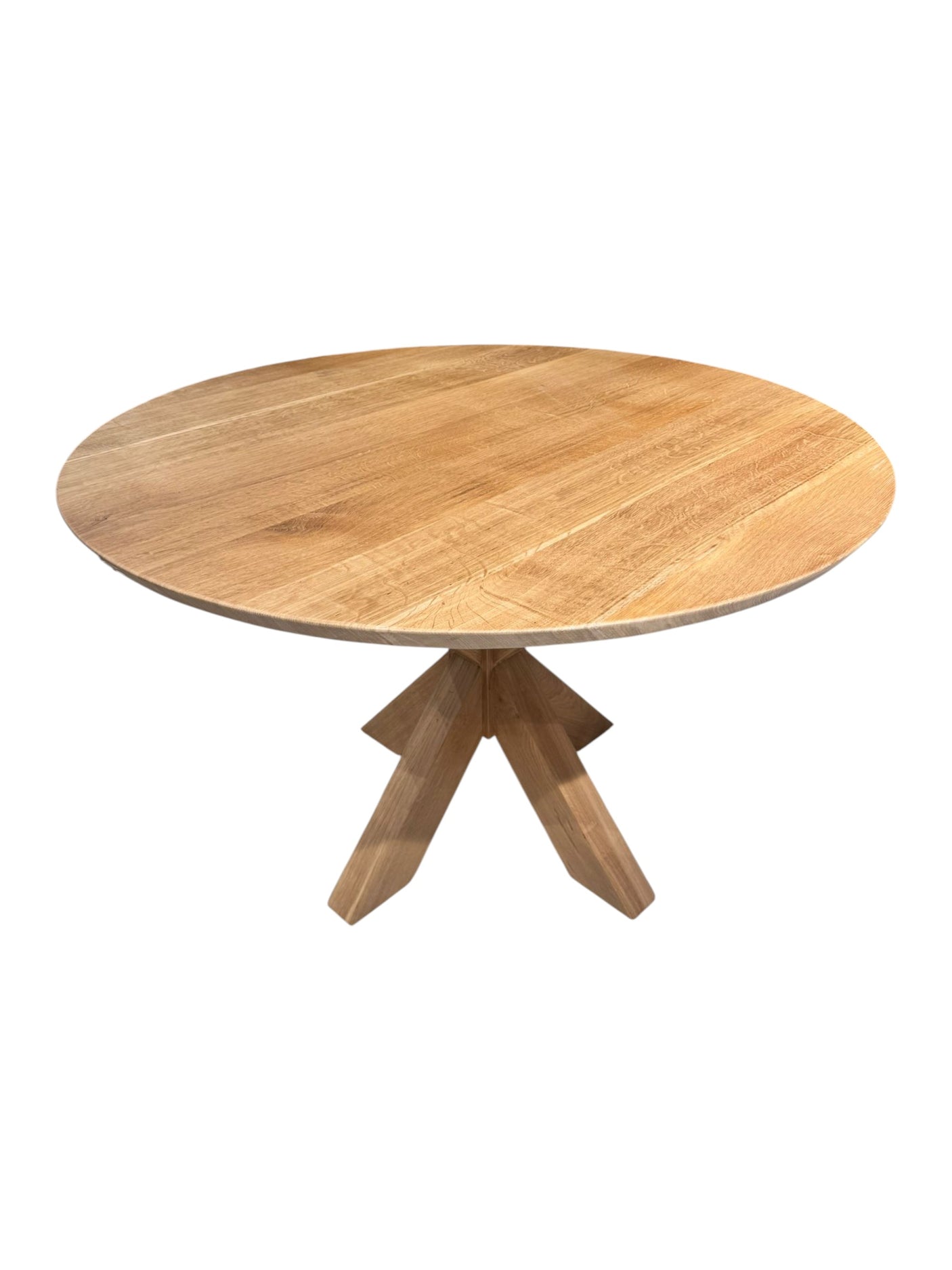 MESA COMEDOR ROBLE RÚSTICO + PATA ESTRELLA 120 X 75