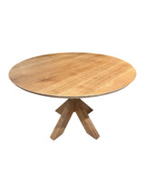 MESA COMEDOR ROBLE RÚSTICO + PATA ESTRELLA 120 X 75