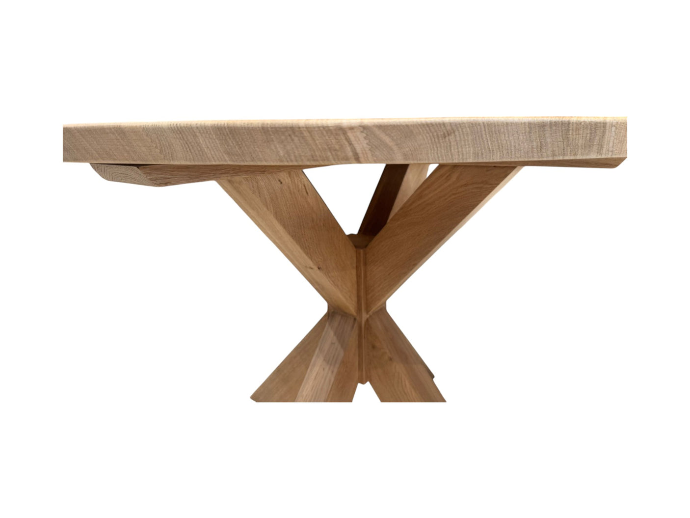 MESA COMEDOR ROBLE RÚSTICO + PATA ESTRELLA 120 X 75