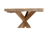 MESA COMEDOR ROBLE RÚSTICO + PATA ESTRELLA 120 X 75
