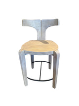 Silla Bar/Alta Madera Mod. Arena Fishtail Counter - Vintage