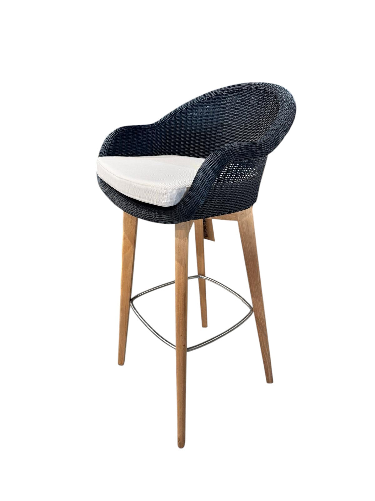 Silla Edgar Bar/Alta con Pata de Madera