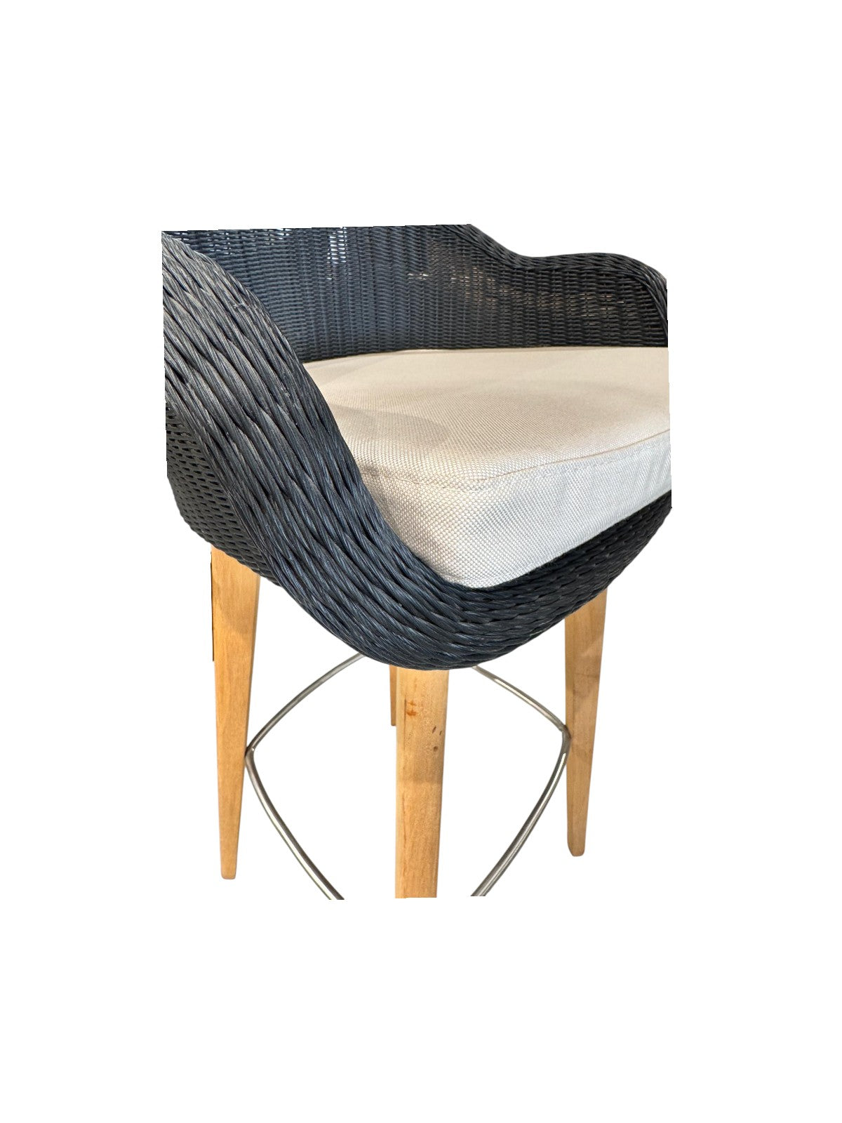 Silla Edgar Bar/Alta con Pata de Madera
