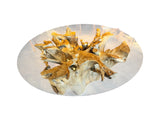 MESA RAÍZ CON CRISTAL 180 X 78