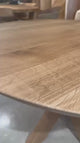 MESA COMEDOR ROBLE RÚSTICO + PATA ESTRELLA 120 X 75