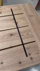 MESA COMEDOR HOME CON PATA PLANCHA Y EMBELLECEDOR 250 X 100 X 75